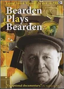 DVD cover for "Bearden Plays Bearden," an Emmy Award-winning documentary, featuring a close-up portrait of an older man in a cap against a golden interior setting.